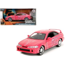 1995 Honda Integra Type R Pink with Graphics 'Fast & Furious Remix' Series 1/24 Diecast Model Car by Jada