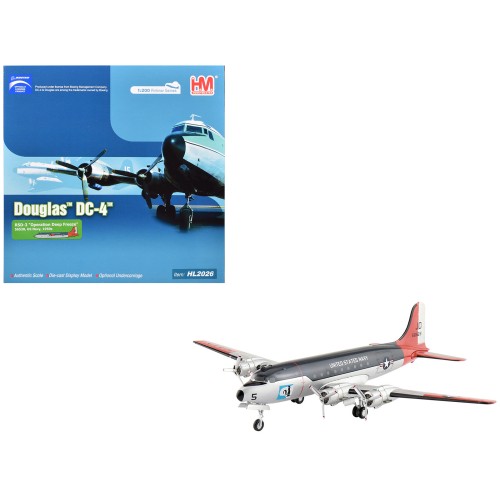 Douglas R5D-3 Skymaster Transport Aircraft 'Operation Deep Freeze' (1950s) United States Navy 'Airliner Series' 1/200 Diecast Model by Hobby Master