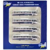Cobus 3000 Passenger Bus White and Blue 'US Airways Shuttle Bus' 4 Piece Set 1/400 Diecast Models by GeminiJets