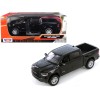 2019 RAM 1500 Laramie Crew Cab Pickup Truck Black 1/24 Diecast Model Car by Motormax