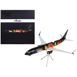 Boeing 737-900ER Commercial Aircraft 'Alaska Airlines - Our Commitment' Black with Graphics 'Gemini 200' Series 1/200 Diecast Model Airplane by GeminiJets