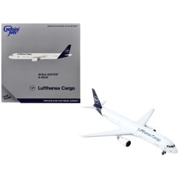 Airbus A321P2F Commercial Aircraft 'Lufthansa Cargo' (D-AEUC) White with Blue Tail 1/400 Diecast Model Airplane by GeminiJets