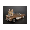 Seated Couple Release III, 2 piece Figurine Set for 1/18 Scale Models by American Diorama