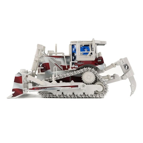 CAT Caterpillar D8T Track Type Tractor with Single Shank Ripper 'Brent Scarbrough & Co.' Patriotic Livery 'High Line' Series 1/50 Diecast Model by Diecast Masters