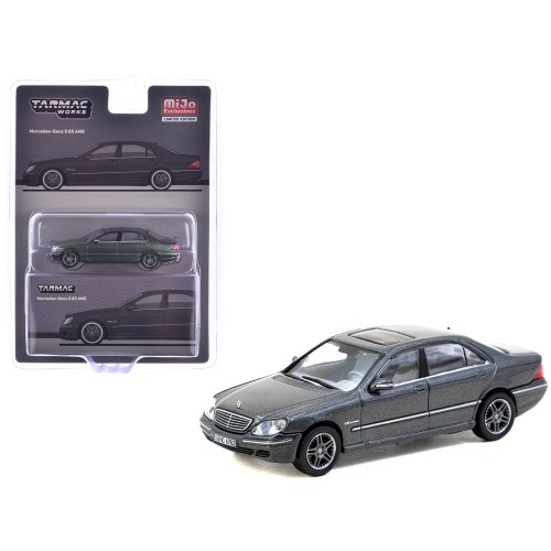 Mercedes-Benz S 65 AMG Tectite Gray Metallic 'Global64' Series 1/64 Diecast Model by Tarmac Works