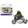 Motorcycle and Sidecar Light Green with Harry and Hagrid Figures 'Harry Potter and the Deathly Hallows Part 1' (2010) Movie Diecast Motorcycle Model  by Corgi