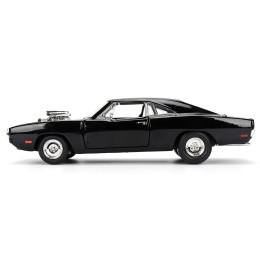 Dom's 1970 Dodge Charger R/T Black 'F9' (2021) Movie 'Fast & Furious' Series 1/24 Diecast Model Car by Jada