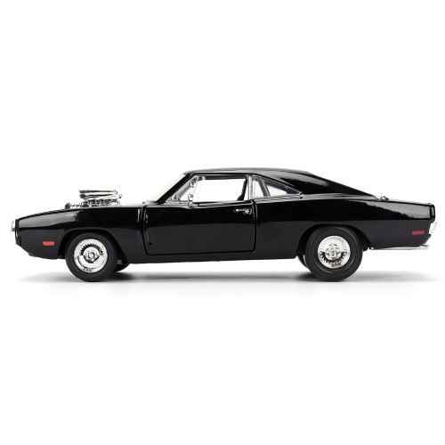 Dom's 1970 Dodge Charger R/T Black 'F9' (2021) Movie 'Fast & Furious' Series 1/24 Diecast Model Car by Jada