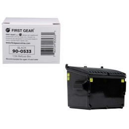Refuse Trash Bin Black 1/34 Diecast Model by First Gear