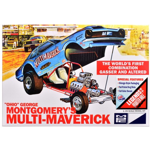 Skill 2 Model Kit 'Ohio' George Montgomery's Multi Maverick Funny Car 1/25 Scale Model by MPC
