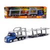 Freightliner Cascadia Auto Transporter Blue Metallic 'Long Haul Trucker' Series 1/43 Diecast Model by New Ray