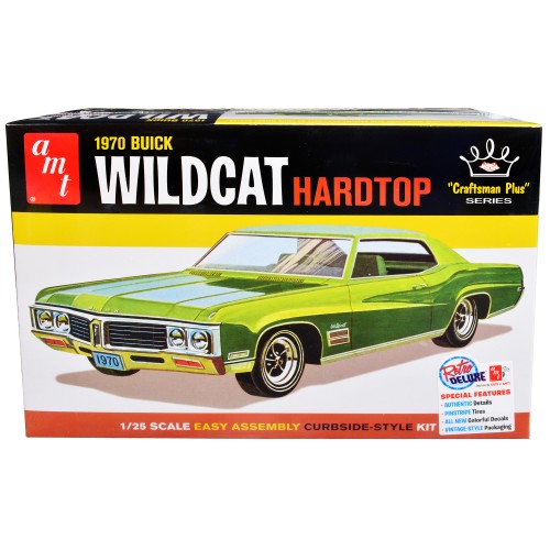 Skill 2 Model Kit 1970 Buick Wildcat Hardtop 'Craftsman Plus' Series 1/25 Scale Model by AMT