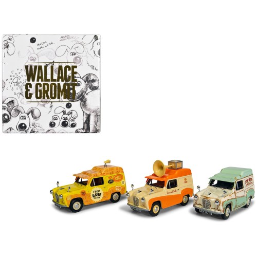 'Wallace & Gromit' Austin A35 Van Collection Set of 3 Pieces Diecast Model Cars by Corgi