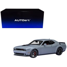 2022 Dodge Challenger R/T Scat Pack Widebody Smoke Show Gray 1/18 Model Car by Autoart