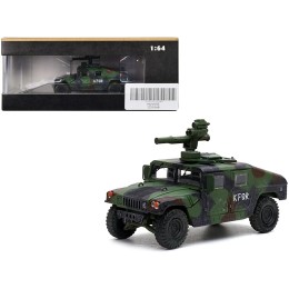 M1046 HUMVEE Tow Missile Carrier Green Camouflage '3rd Battalion 8th Marine Regiment Kosovo Force (KFOR)' (1999) 'Military Miniature' Series 1/64 Diecast Model by Panzerkampf