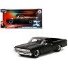 1967 Chevrolet El Camino Matt Black 'Fast & Furious' Series 1/24 Diecast Model Car by Jada