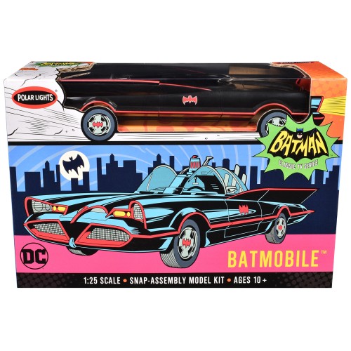Skill 2 Model Kit Batmobile 'Batman' (1966-1968) TV Series 1/25 Scale Model by Polar Lights