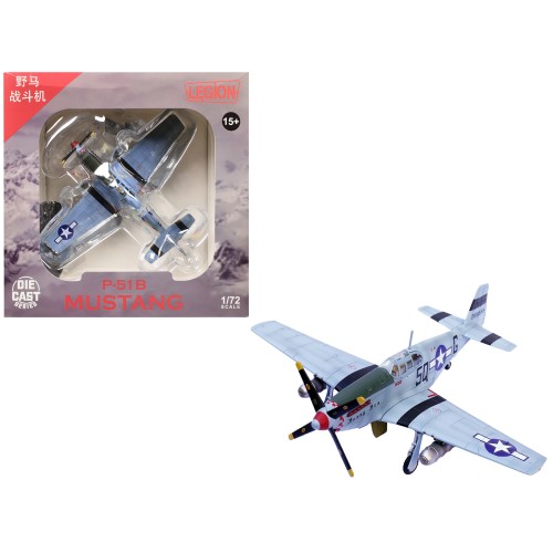 North American P-51B Mustang Aircraft 'Bonny Bea 504th Fighter Squadron 339th Fighter Group' (1944) United States Army Air Forces 1/72 Diecast Model Airplane by Legion