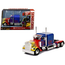 Optimus Prime Truck with Robot on Chassis from 'Transformers' Movie 'Hollywood Rides' Series  Diecast Model by Jada