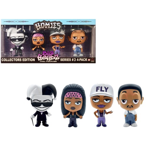 'Homies Big Headz' Series 3 Collector's Edition 4-Pack of Figures by Homies