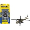 Sikorsky UH-60 Black Hawk Helicopter Olive Drab 'United States Army' with Runway Section Diecast Model by Runway24