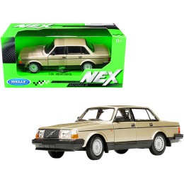 Volvo 240 GL Gold Metallic 'NEX Models' 1/24 Diecast Model Car by Welly