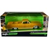 1965 Chevrolet El Camino Lowrider Gold Metallic with Graphics 'Lowriders' Series 1/25 Diecast Model Car by Maisto
