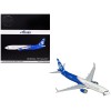 Boeing 737 MAX 8 Commercial Aircraft 'Alaska Airlines - Honoring Those Who Serve' (N806AK) White and Blue 'Gemini 200' Series 1/200 Diecast Model Airplane by GeminiJets
