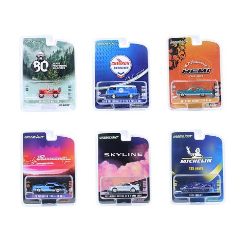 'Anniversary Collection' Set of 6 pieces Series 17 1/64 Diecast Model Cars by Greenlight