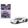 Koenigsegg CC850 Silver Metallic 'Global64' Series 1/64 Diecast Model by Tarmac Works