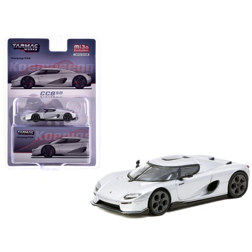 Koenigsegg CC850 Silver Metallic 'Global64' Series 1/64 Diecast Model by Tarmac Works