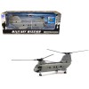 Boeing CH-46 Sea Knight Helicopter Olive Drab 'United States Marines' 'Military Mission' Series 1/55 Diecast Model by New Ray