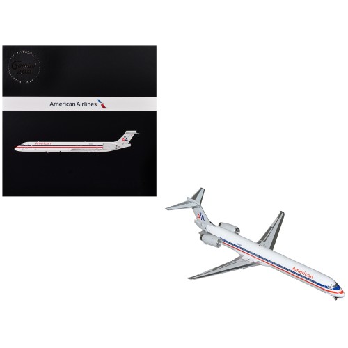 McDonnell Douglas MD-90 Commercial Aircraft 'American Airlines' (N904RA) White with Red and Blue Stripes 'Gemini 200' Series 1/200 Diecast Model Airplane by GeminiJets