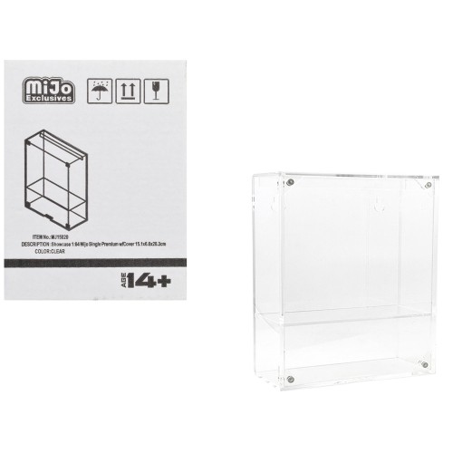 Showcase Premium Collector Single Display Case with Shelf 'Mijo Exclusives' for 1/64 Scale Models