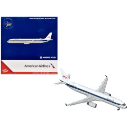 Airbus A321 Commercial Aircraft 'American Airlines - Allegheny Heritage' (N579UW) White with Blue Stripes 1/400 Diecast Model Airplane by GeminiJets
