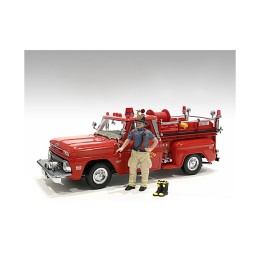 'Firefighters' Getting Ready Figure with Boots Accessory for 1/18 Scale Models by American Diorama