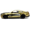 2010 Ford Mustang GT Gold Metallic with Black Graphics and Hood 'Tom's Racing' 'Bigtime Muscle' Series 1/24 Diecast Model Car by Jada