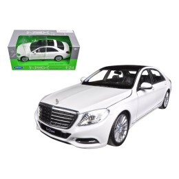 Mercedes Benz S Class with Sunroof White 'NEX Models' 1/24 Diecast Model Car by Welly