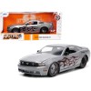 2010 Ford Mustang GT Gray Metallic with Flames 'Ford Motor Company' 'Bigtime Muscle' Series 1/24 Diecast Model Car by Jada