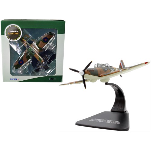 Boulton Paul Defiant MK I Fighter Plane Pilot: Sqn Ldr P Hunter Gunner Sgt F King 264 Squadron RAF Hornchurch (August 1940) 'Oxford Aviation' Series 1/72 Diecast Model Airplane by Oxford Diecast