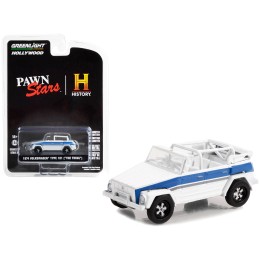 1974 Volkswagen Thing (Type 181) White with Blue Stripes 'Pawn Stars' (2009-Current) TV Series 'Hollywood Series' Release 37 1/64 Diecast Model Car by Greenlight