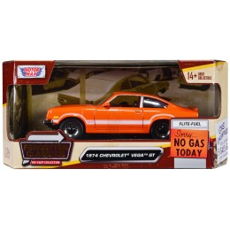 1974 Chevrolet Vega GT Orange Metallic with White Stripes 'Forgotten Classics' Series 1/24 Diecast Model Car by Motormax