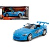 2001 Honda S2000 Convertible Blue with Graphics 'Fast & Furious Remix' Series 1/24 Diecast Model Car by Jada