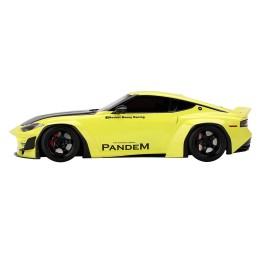 Nissan Z (RZ34) 'Pandem' Ikazuchi Yellow with Matt Black Hood 1/18 Model Car by Top Speed
