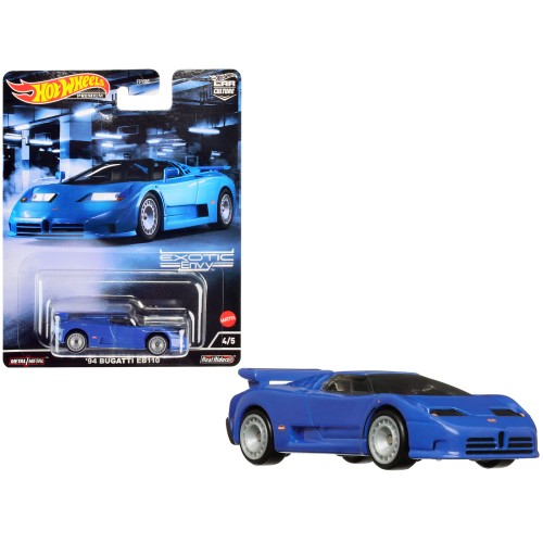 1994 Bugatti EB110 Blue 'Exotic Envy' Series Diecast Model Car by Hot Wheels