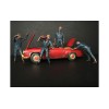 Zombie Mechanics 4 Piece Figurine Set 'Got Zombies??' for 1/18 Scale Models by American Diorama