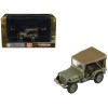 U.S. 1/4 ton Military Vehicle Olive Drab 'Gen. Douglas MacArthur Leyte WWII' (1945) United States Army 'Ground Power Series' 1/72 Diecast Model by Hobby Master
