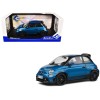 2022 Fiat 695 Abarth 'Tributo 131 Rally' Podium Blue Metallic with Black Side Stripes 1/18 Diecast Model Car by Solido