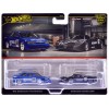 1994 Nissan Primera RHD (Right Hand Drive) #68 Blue and Nissan R390 GT1 #23 Matt Black 'Car Culture' Set of 2 Cars Diecast Model Cars by Hot Wheels