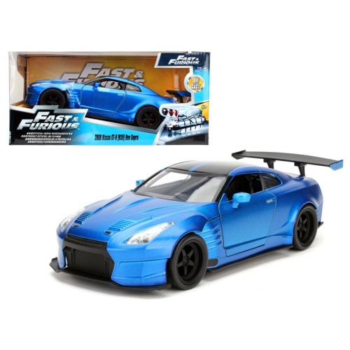 Brian's 2009 Nissan GTR R35 Blue Ben Sopra 'Fast & Furious' Movie 1/24 Diecast Model Car  by Jada